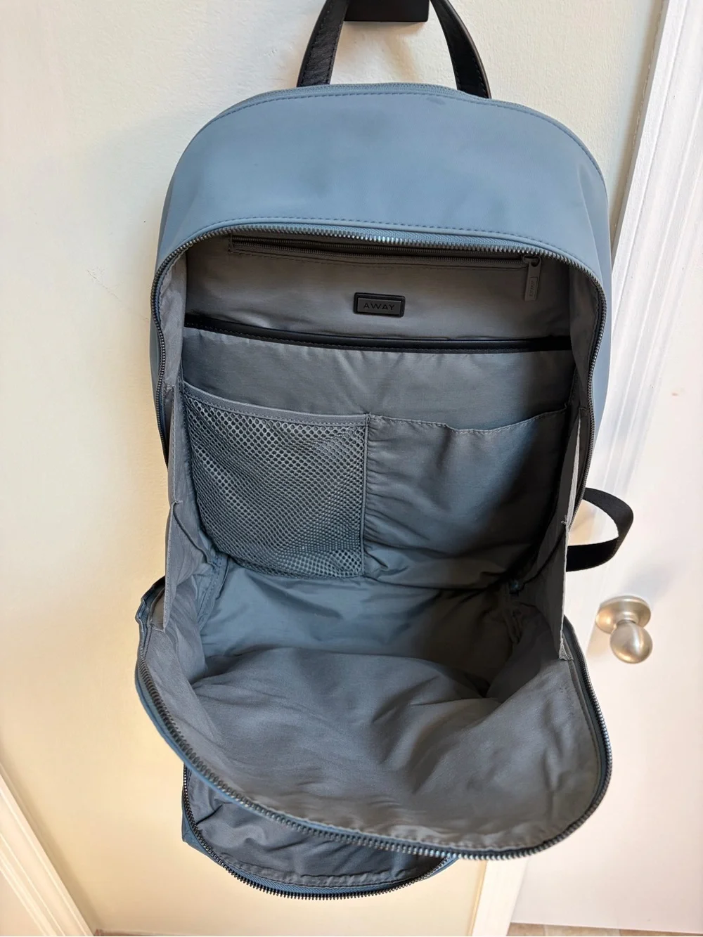 Away Front Pocket Backpack – Dusty Blue